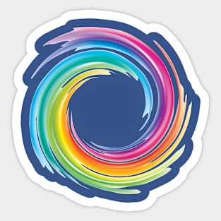 Rainbow Swirl Sticker